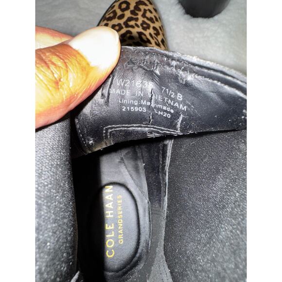Cole Haan GrandSeries Leopard Chelsea Boots Women’s 7.5B - Picture 8 of 14